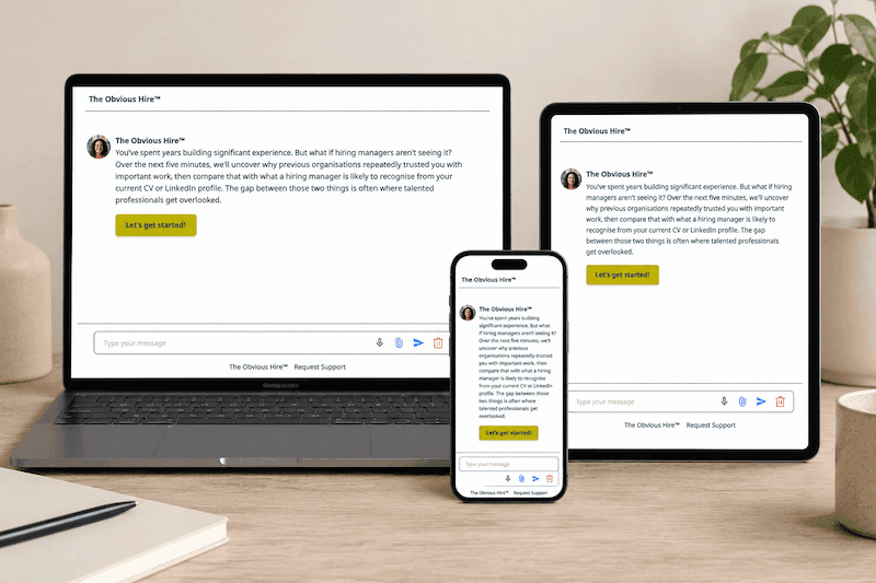 view of The Obvious Hire tool